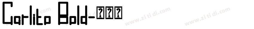 Carlito Bold字体转换
